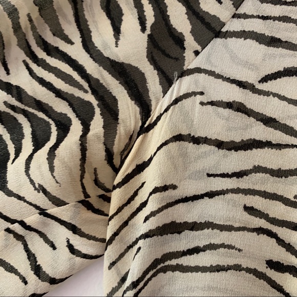 Vintage Escada Zebra Silk Embroidered Tunic Blouse - Picture 11 of 12